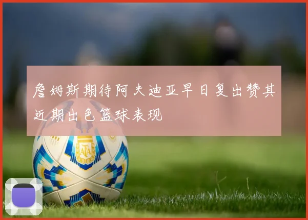 詹姆斯期待阿夫迪亚早日复出赞其近期出色篮球表现